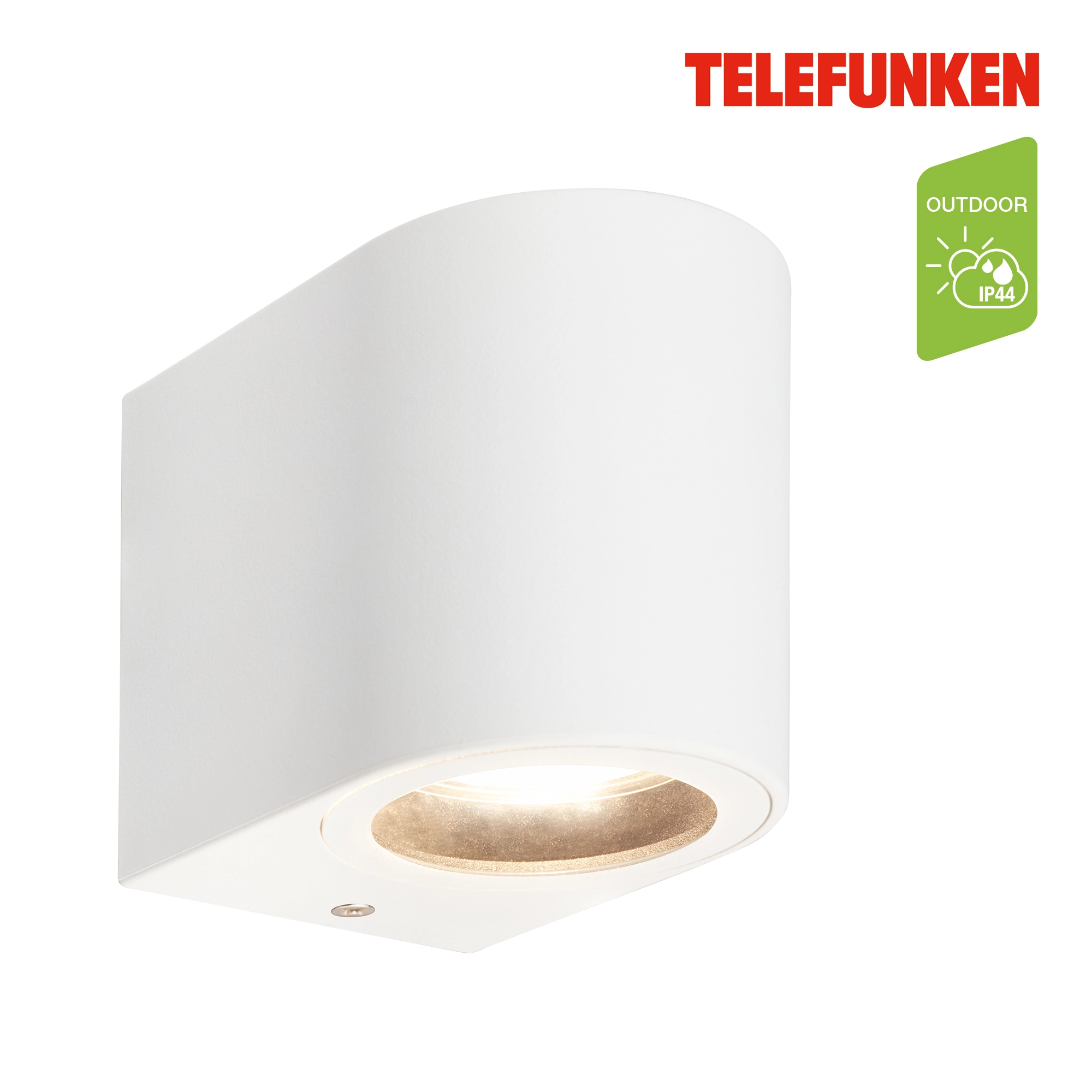 Telefunken LED Wandlampe, Spritzwasserschutz, On/Off via Wandschalter