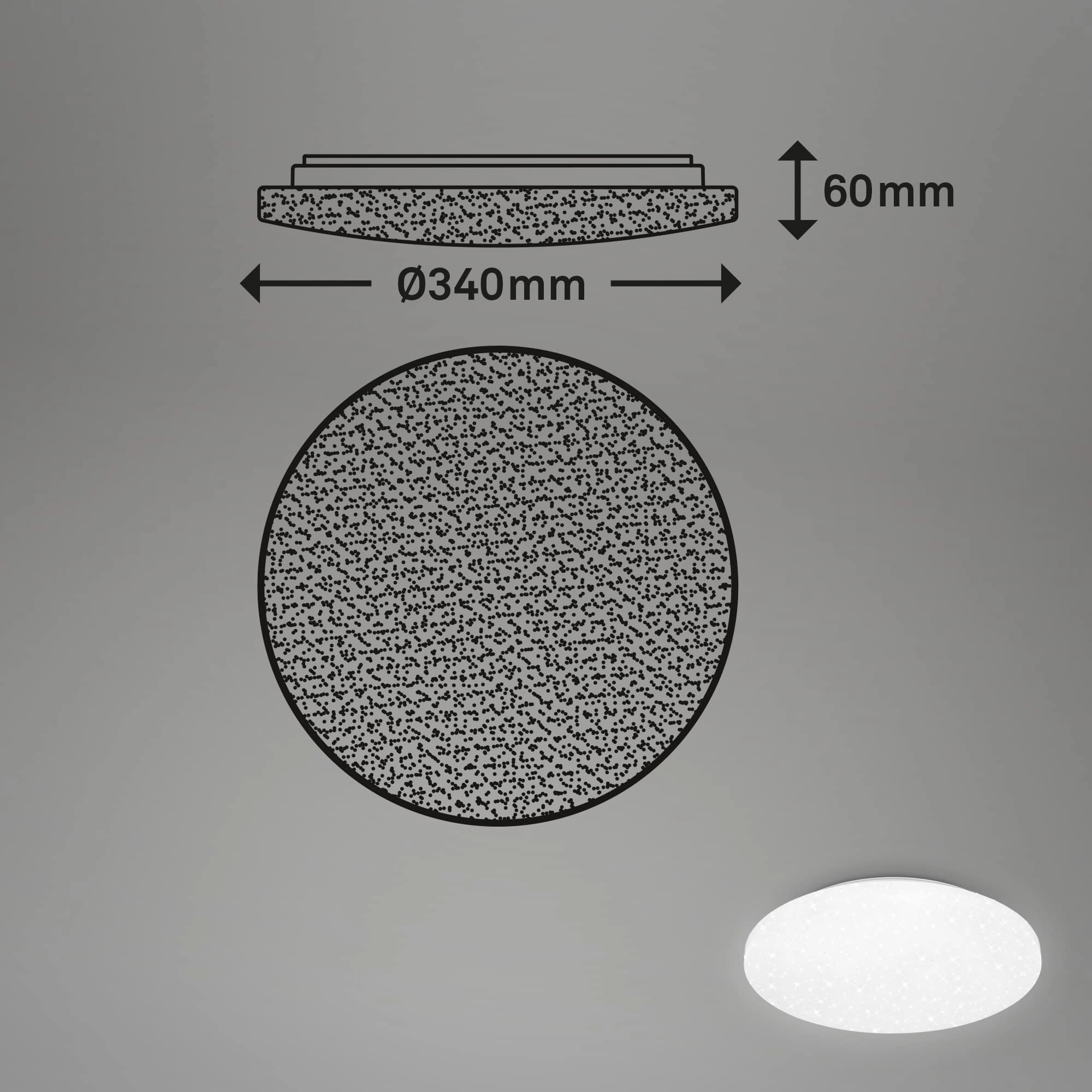 LED Deckenleuchte 6 cm 21 Watt 2000lm weiß