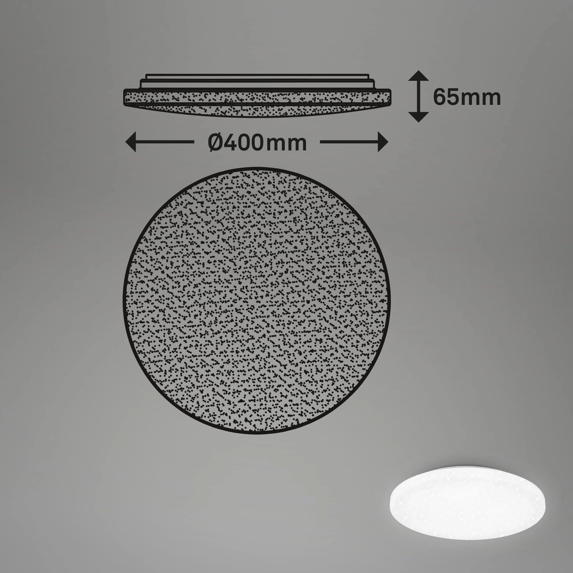 LED Deckenleuchte 6,3 cm 24 Watt 2600lm weiß