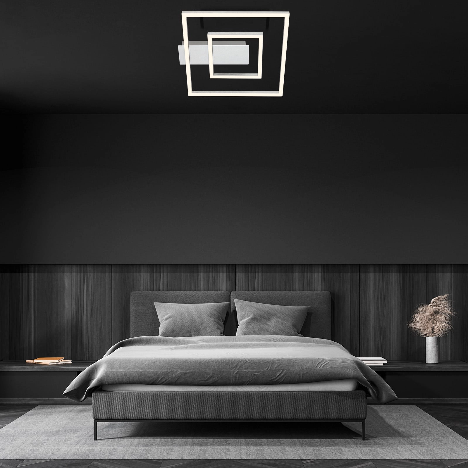 LED Deckenleuchte, 32 cm, 22W, 100lm, Aluminium