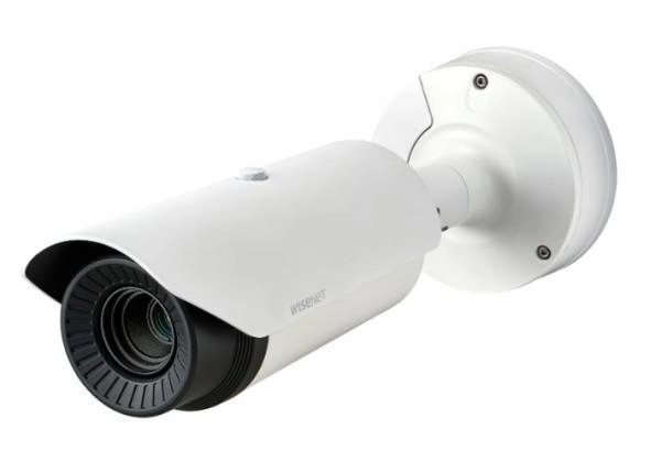 Hanwha Vision Wärmebildkamera Bullet TNO-3030T  mit hoher Megapixel Auflösung, Thermalkamera mit Branderkennung