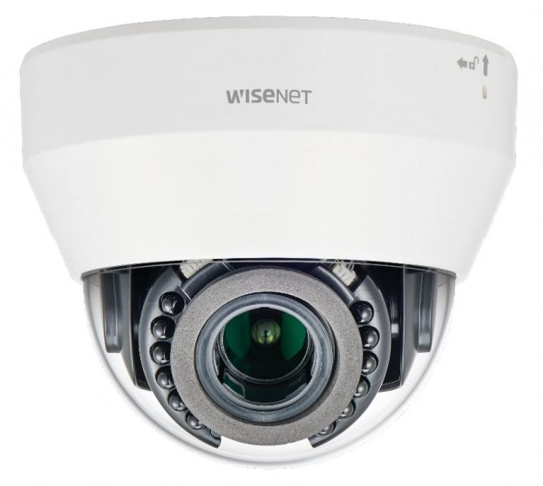 Hanwha Vision Dome  Kamera LND-6072R 3,2 - 10,0mm  Überwachungskamera mit 2 Megapixel Auflösung. professionelle Kamera für außen