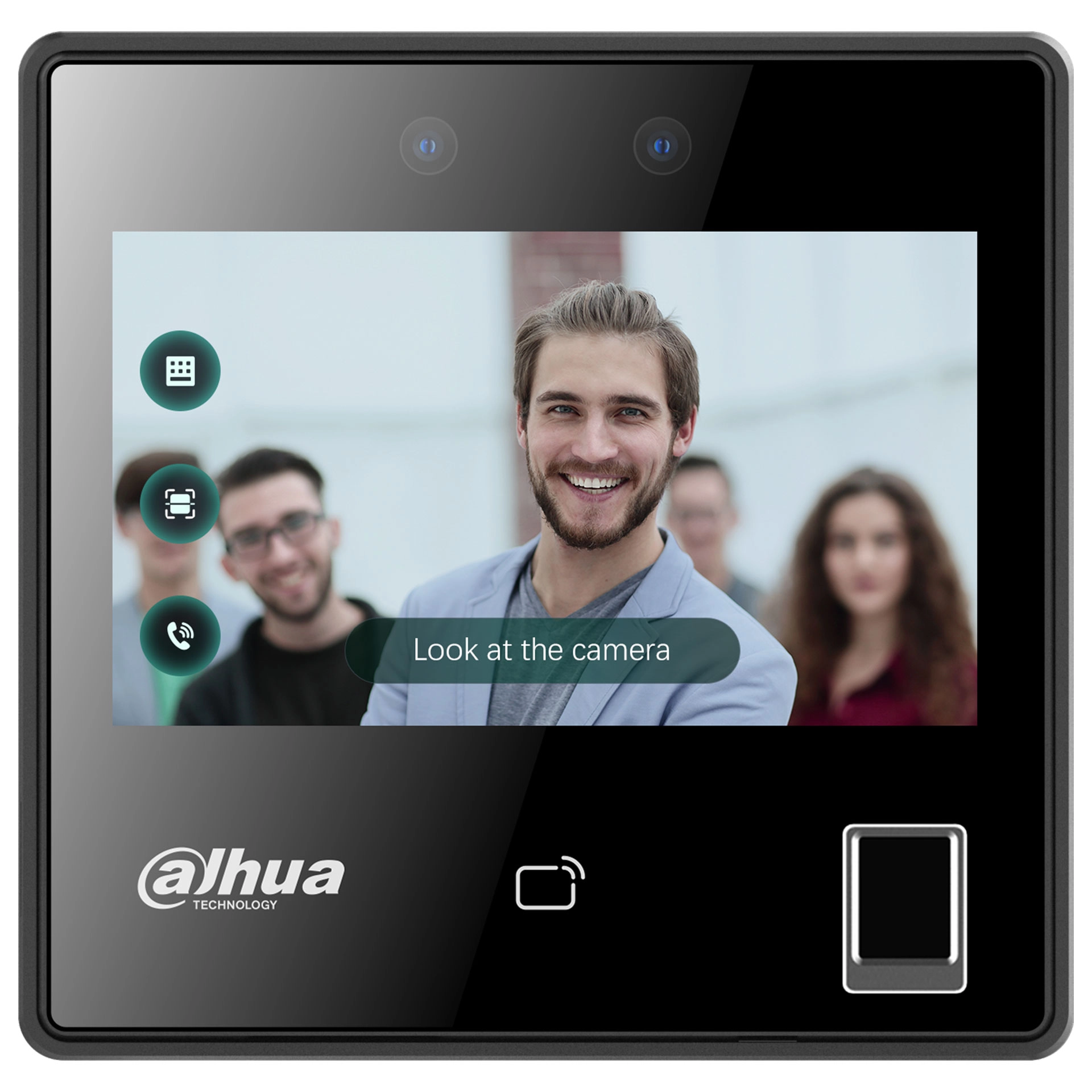 Dahua Sprechanlage mit Gesichtserkennung DHI-ASI3214A-W Zutritt mit Gesicht, Fingerprint oder Kartenleser
