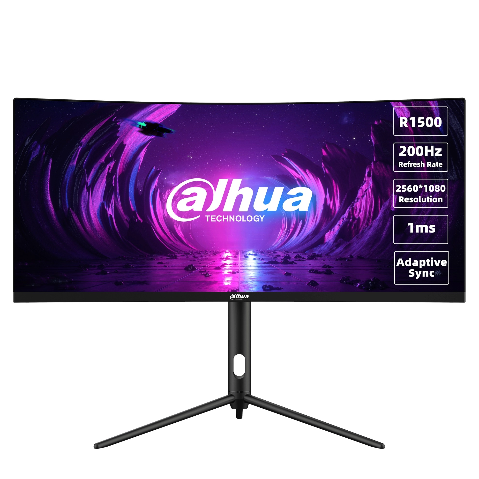 Dahua 30 Zoll 1500RMonitor. VA Display mit 2560x1080px Pixel Auflösung, 1ms Reaktionszeit