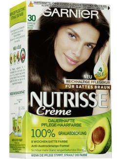 Garnier Nutrisse Creme Pflege-Haarfarbe 30 Espresso-dunkelbraun