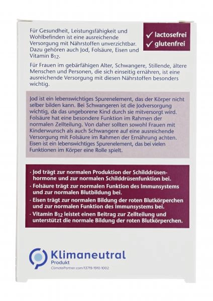 Doppelherz aktiv Jod + Folsäure + Eisen + B12 - 45 Mini Tabletten