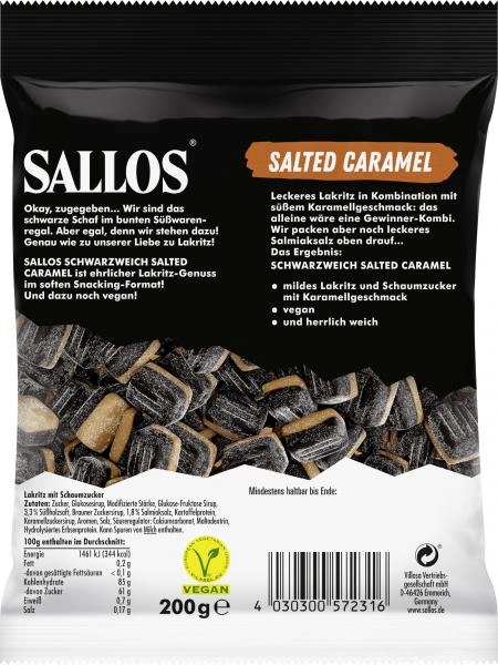 Villosa Sallos Schwarzweich Salted Caramel