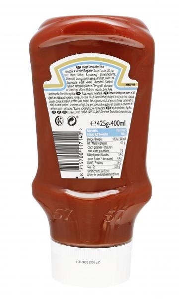 Heinz Tomato Ketchup ohne Zusatz von Zucker & Salz