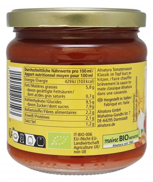 Alnatura Tomatensauce Klassik