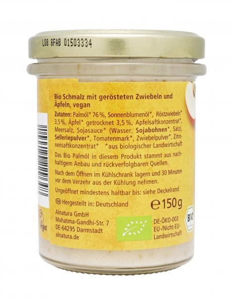 Alnatura Veganes Zwiebelschmalz