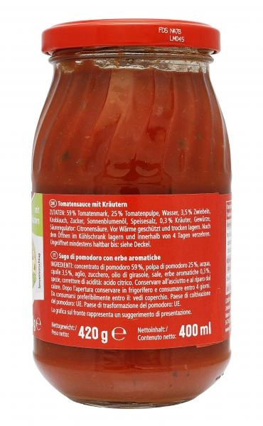 Jeden Tag Napoli-Sauce mit Kräutern