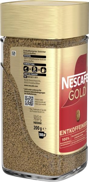 Nescafé Gold entkoffeiniert