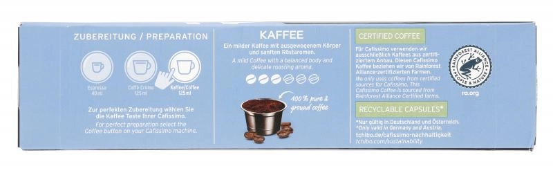 Tchibo Cafissimo Kapseln Kaffee mild - 10 Kapseln