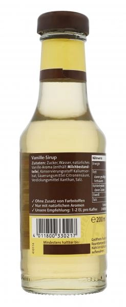 Schwartau Coffee Shop Sirup Vanille