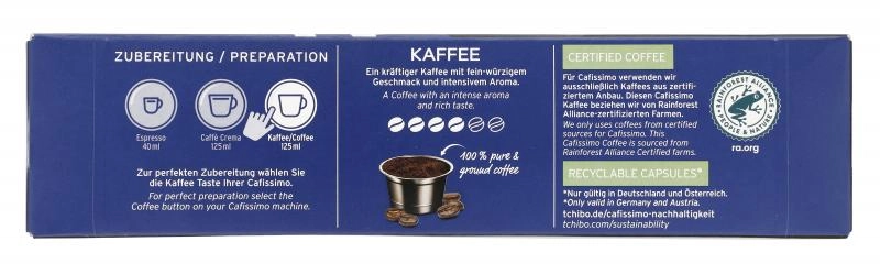 Tchibo Cafissimo Kaffee kräftig 10 Kapseln