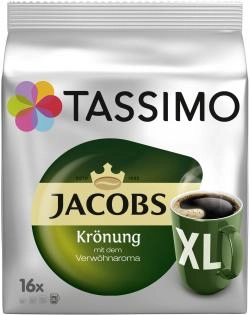 Tassimo Kapseln Jacobs Krönung XL, 16 Kaffeekapseln