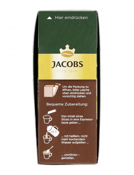 Jacobs löslicher Kaffee Typ Espresso, 25 Instant Kaffee Sticks