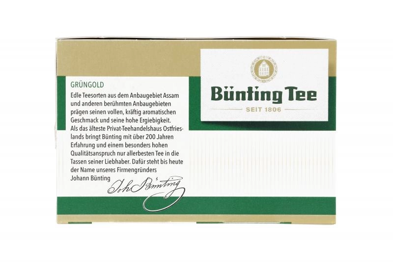 Bünting Grüngold Tassenbeutel