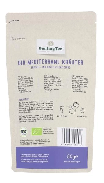 Bünting Tee Bio Mediterrane Kräuter