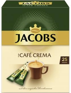 Jacobs löslicher Kaffee Typ Café Crema, 25 Instant Kaffee Sticks