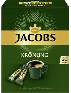 Jacobs löslicher Kaffee Krönung, 20 Instant Kaffee Sticks