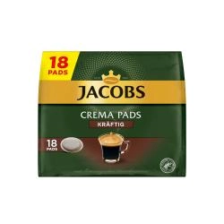 Jacobs Kaffeepads Crema Kräftig, 18 Senseo kompatible Pads