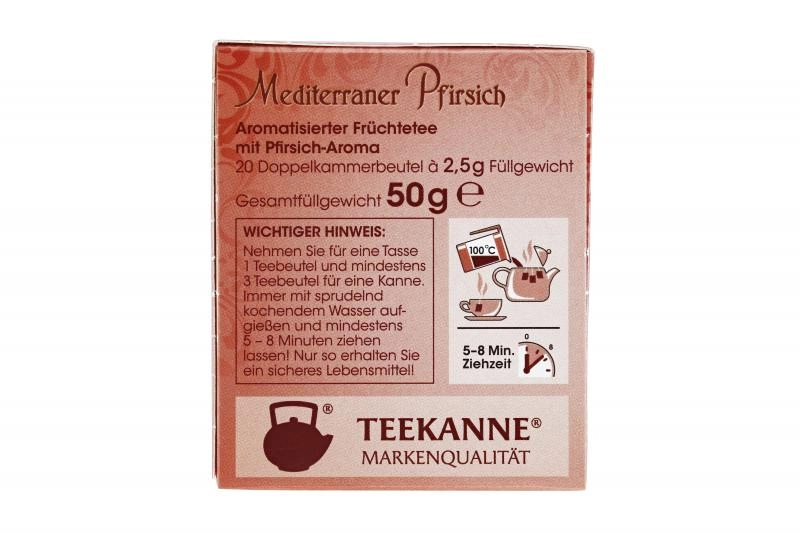 Teekanne Mediterraner Pfirsich