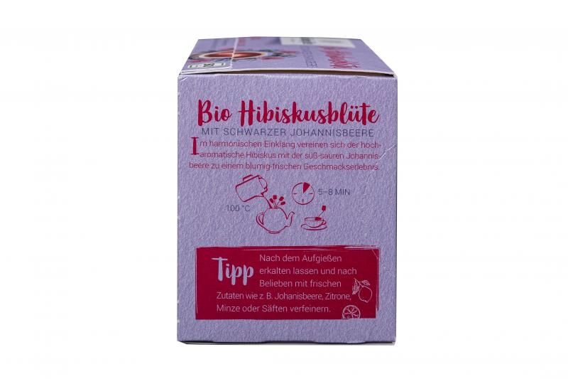 Bünting Tee Bio Hibiskusblüte mit schwarzer Johannisbeere