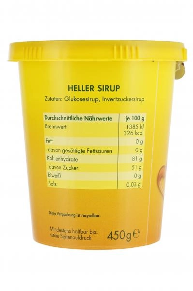 Grafschafter Heller Sirup mild und süß