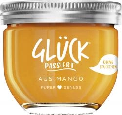 Glück passiert aus Mango