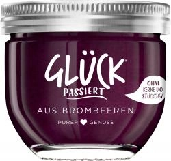 Glück passiert mit Brombeere