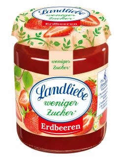 Landliebe Erdbeere weniger Zucker