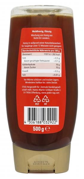 Jeden Tag Waldhonig flüssig Spender