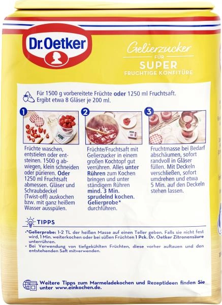 Dr. Oetker Super Gelierzucker 3:1