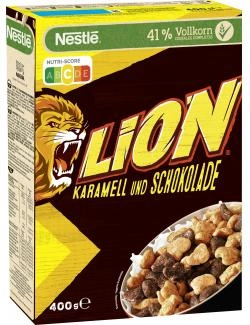 Nestlé Lion Frühstücks-Cerealien mit 41% Vollkorn-Anteil