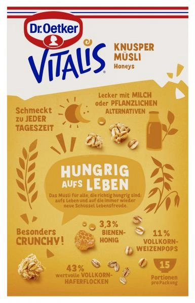 Dr. Oetker Vitalis Knusper Müsli Honeys