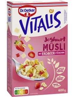 Dr. Oetker Vitalis Joghurt Müsli mit Erdbeer-Stückchen