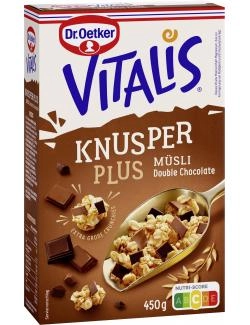 Dr. Oetker Vitalis Knusper Müsli Plus Double Chocolate