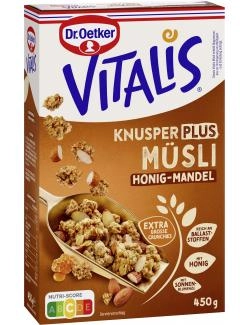 Dr. Oetker Vitalis Knuspermüsli Plus Honig-Mandel