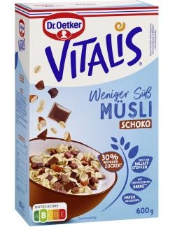 Dr. Oetker Vitalis Weniger süß Schoko Müsli