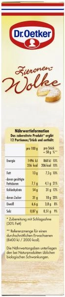 Dr. Oetker Zitronen-Wolke