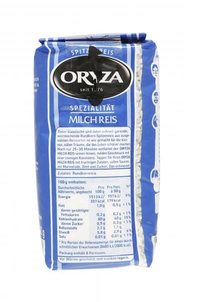 Oryza Milchreis Rundkorn