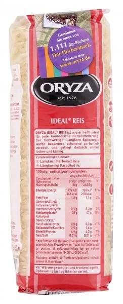 Oryza Ideal Reis Langkorn parboiled