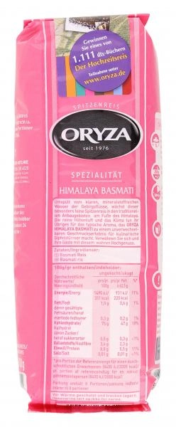 Oryza Himalaya Basmati-Reis