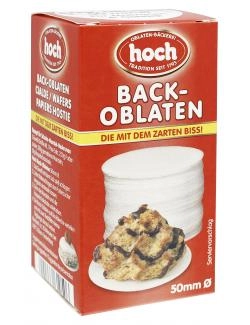 Hoch Back-Oblaten 50mm