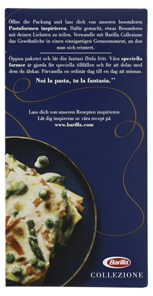 Barilla Collezione Pasta Nudeln Lasagne N. 189