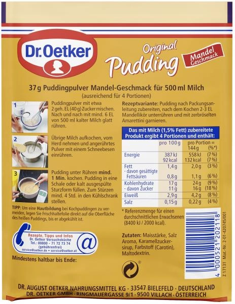 Dr. Oetker Original Pudding Mandel