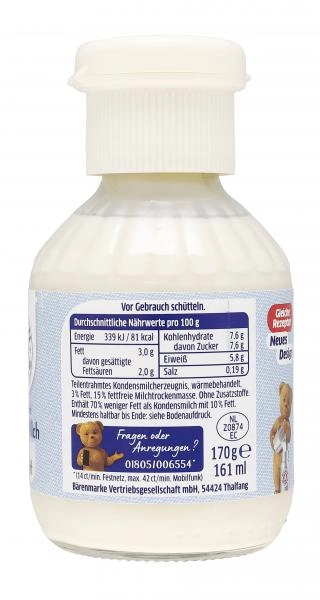 Bärenmarke Extra Leichte Kaffee-Milch 3% Fett