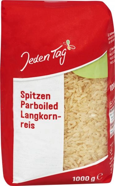 Jeden Tag Spitzenlangkornreis parboiled