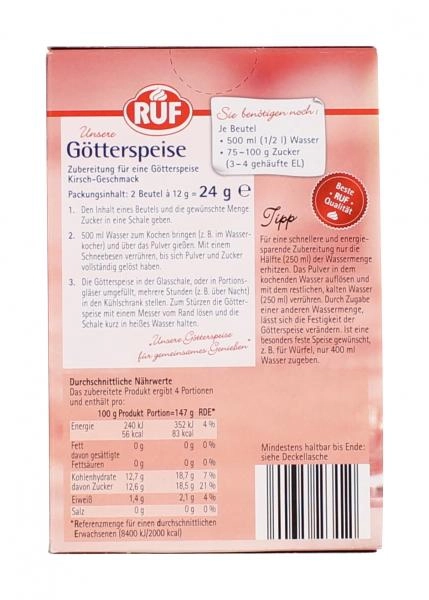 Ruf Götterspeise Kirsch Geschmack